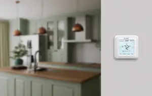 A programmable Mitsubishi Electric Thermostat
