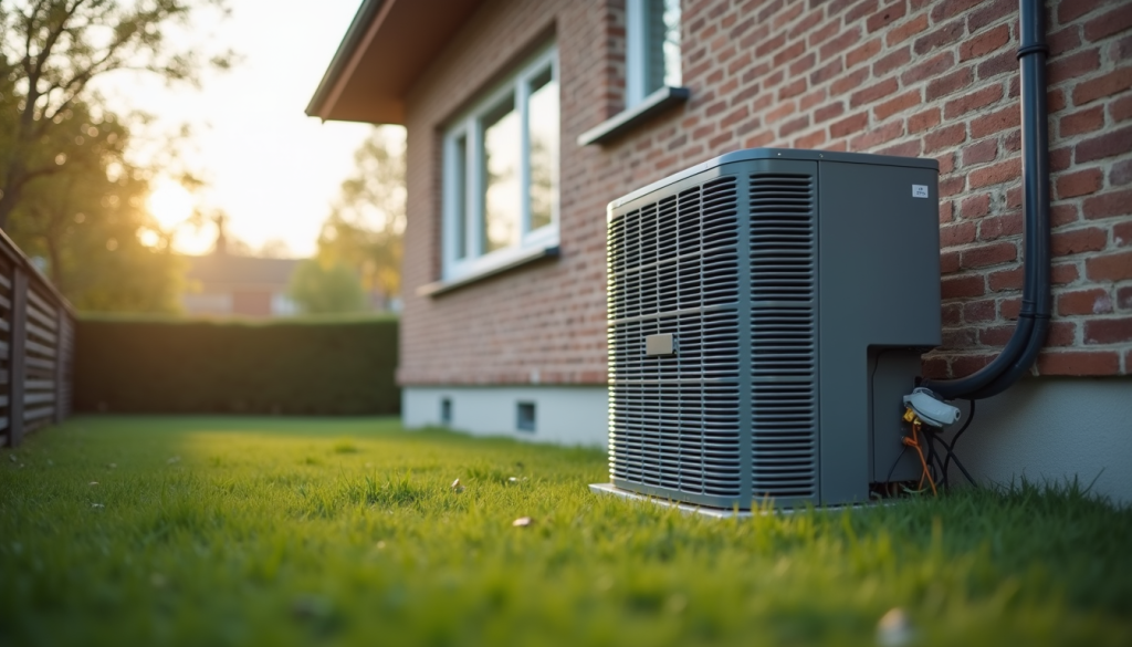 Modern HVAC system installed for residential use.